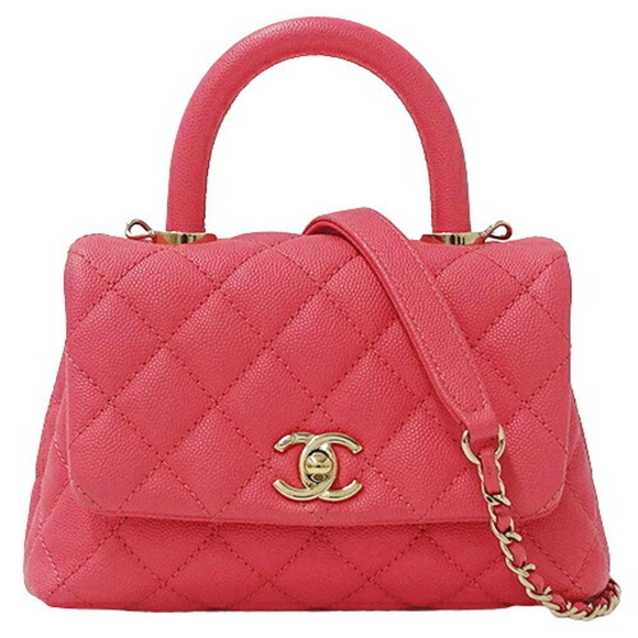 CHANEL Handbags - Chanel CHANEL Bag Matelasse Women's Handbag Shoulder 2way Caviar Skin Pink Cr...
